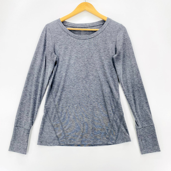 GAP Tops - GAP Fit Top Women’s Size Small Gray Breathable Long Sleeve Athletic Pullover